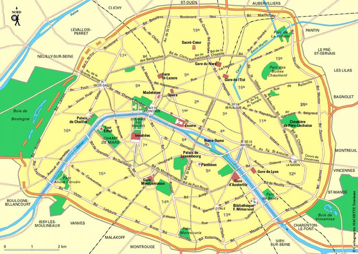 Kart over paris stasjoner