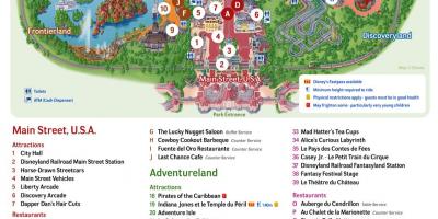 Kart av Disneyland Paris