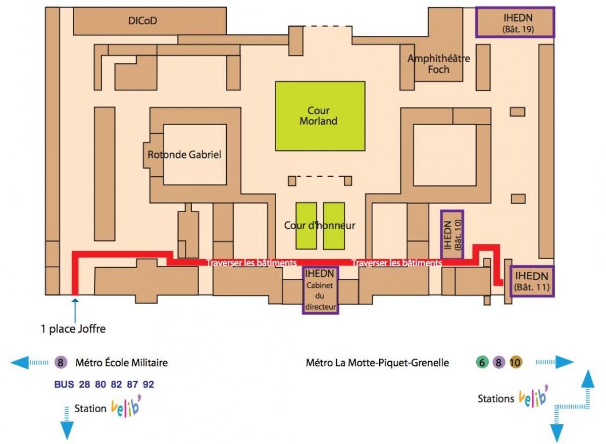 Kart over École Militaire