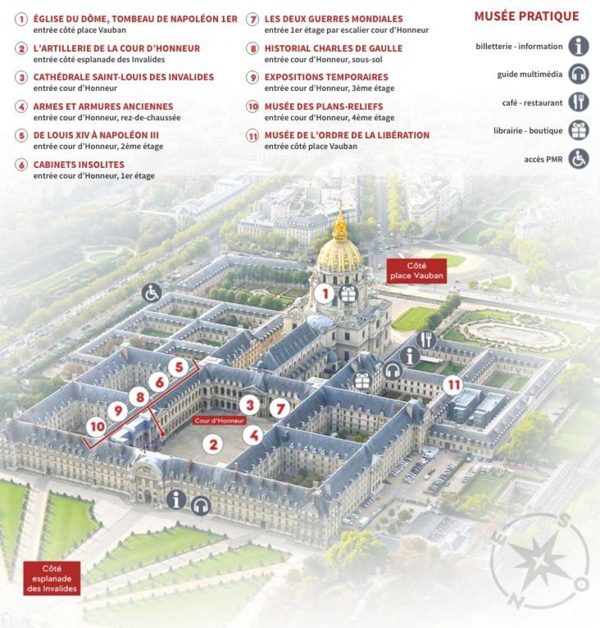 Kart over Hôtel des Invalides