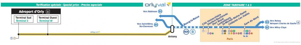 Kart over OrlyVal
