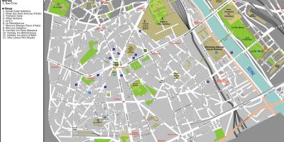 Kart av 13. arrondissement i Paris
