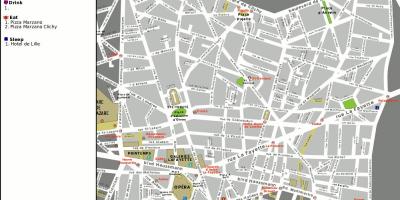 Kart av 9. arrondissement i Paris