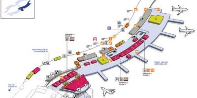 Kart over CDG airport terminal 2C