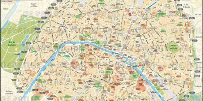 Kart over Gatene i Paris