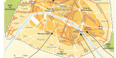 Kart over Haussmann Paris