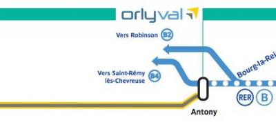 Kart over OrlyVal
