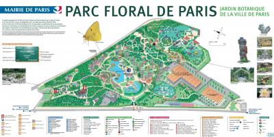 Kart av Parc floral de Paris