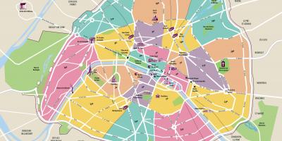 Kart over Paris egenutført