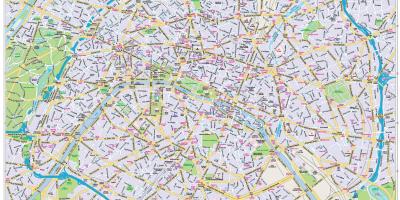 Kart over Paris sentrum