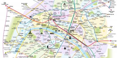 Kart over Paris subway