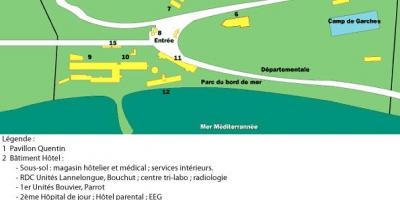 Kart av San Salvadour sykehus
